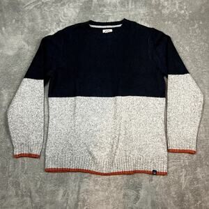 Fatface Sweater Mens XL Knit Wool Blend Colorblock Soft Quiet Luxury